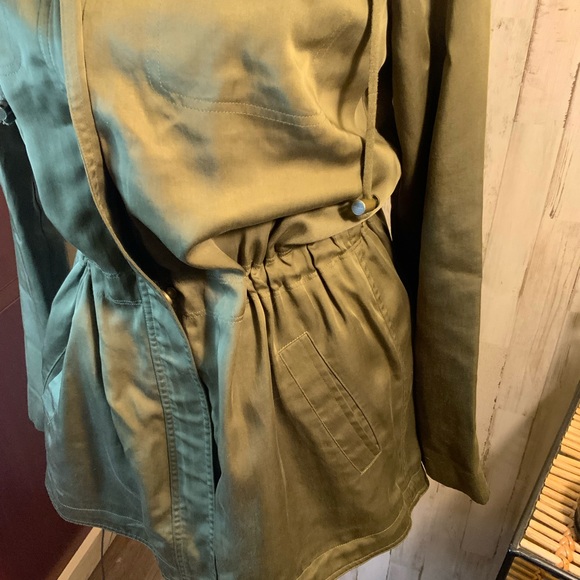 Eileen Fisher shiny long jacket. Size XS - Picture 4 of 6